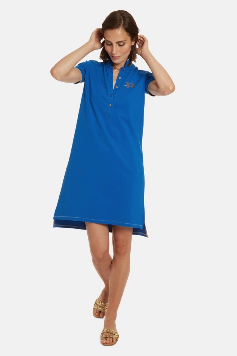 Polo Dress La Martina γυναικεια Regular-fit μπλε | JUL-3749