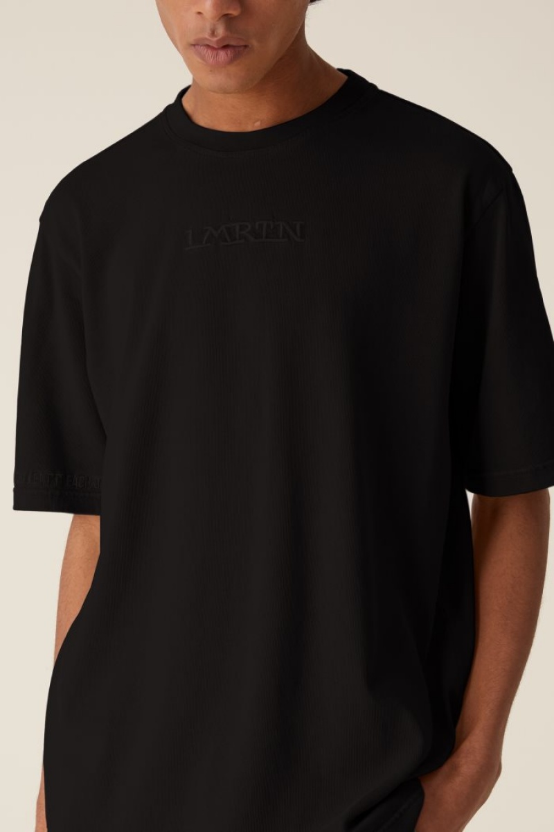 T Shirt La Martina LMRTN Basic μαυρα | KYS-8475